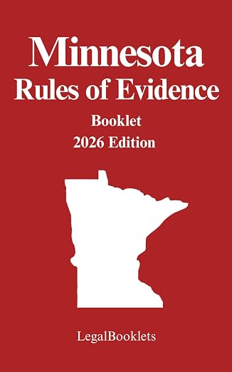 Minnesota Rules of Evidence (2026 Edition) booklet cover